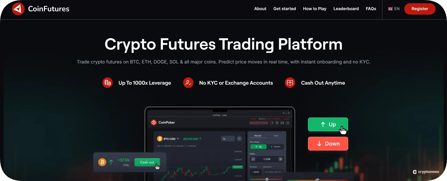 Create a CoinFutures account
