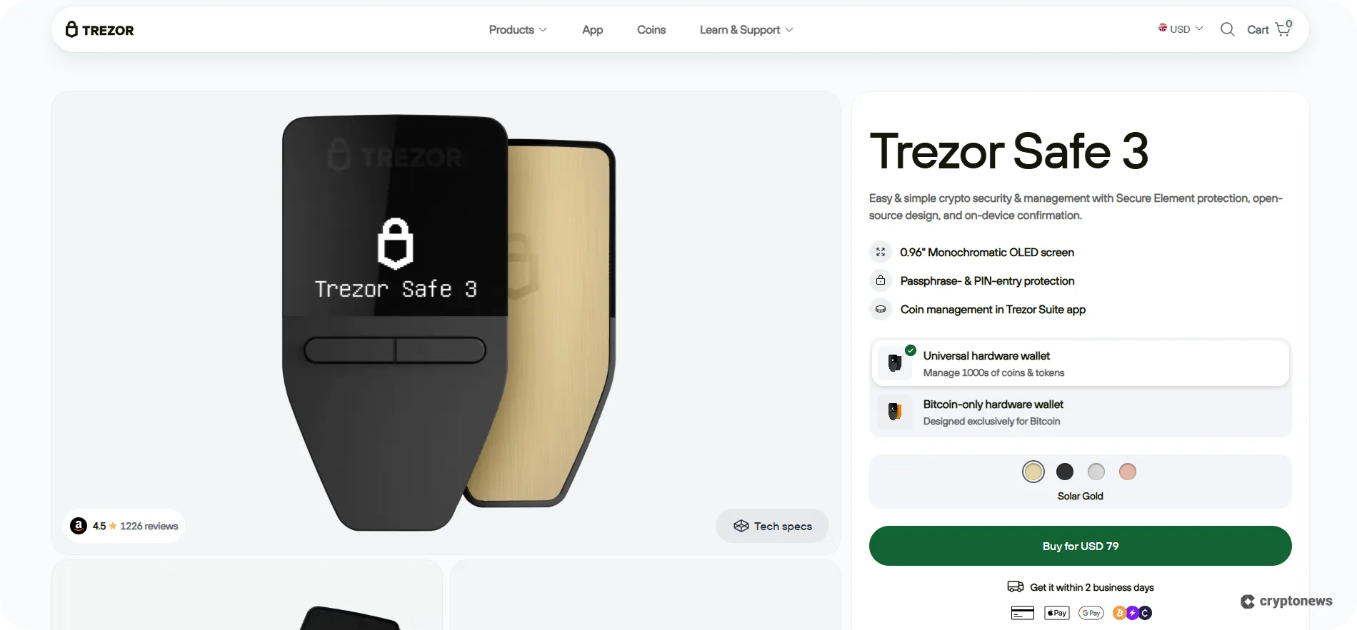 trezor safe 3