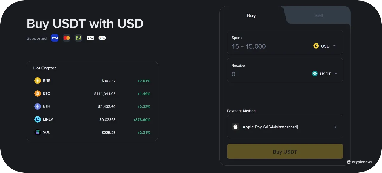 Deposit Funds to buy RUNE