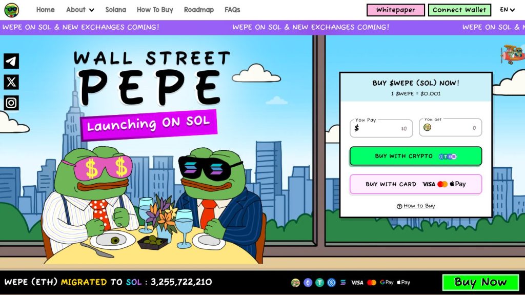 Wall Street Pepe and its most important data