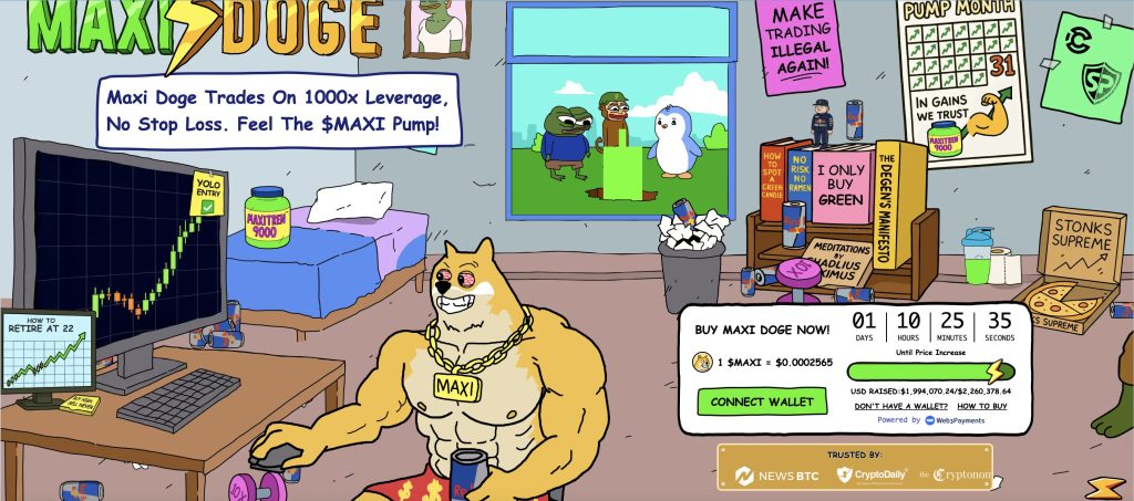 maxi doge kripto ön satışı