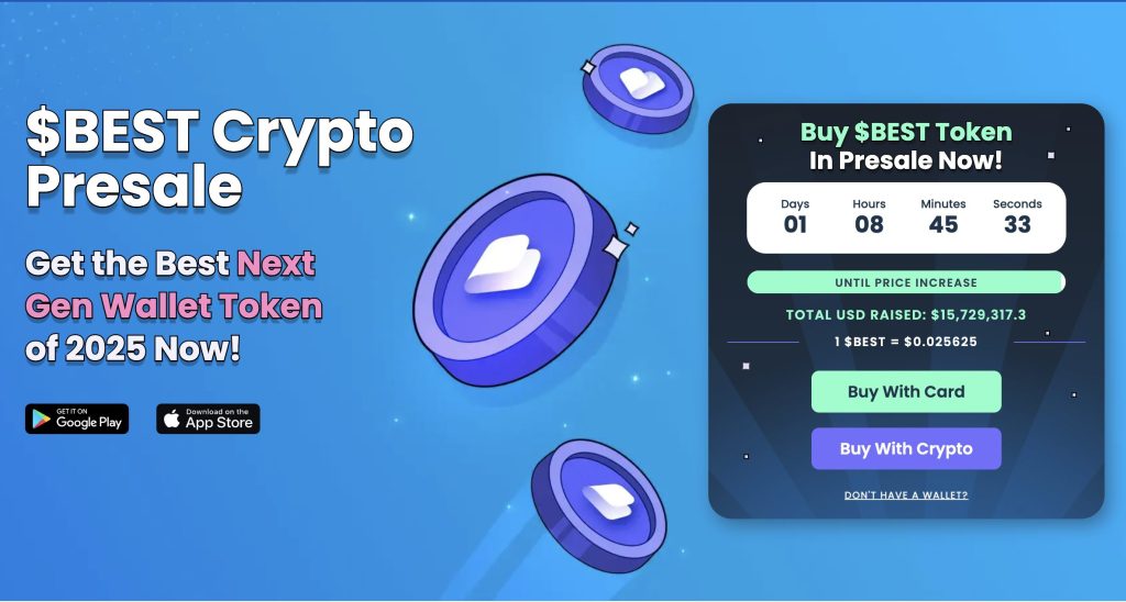 واجهة مستخدم مشروع عملة بيست واليت (Best Wallet)