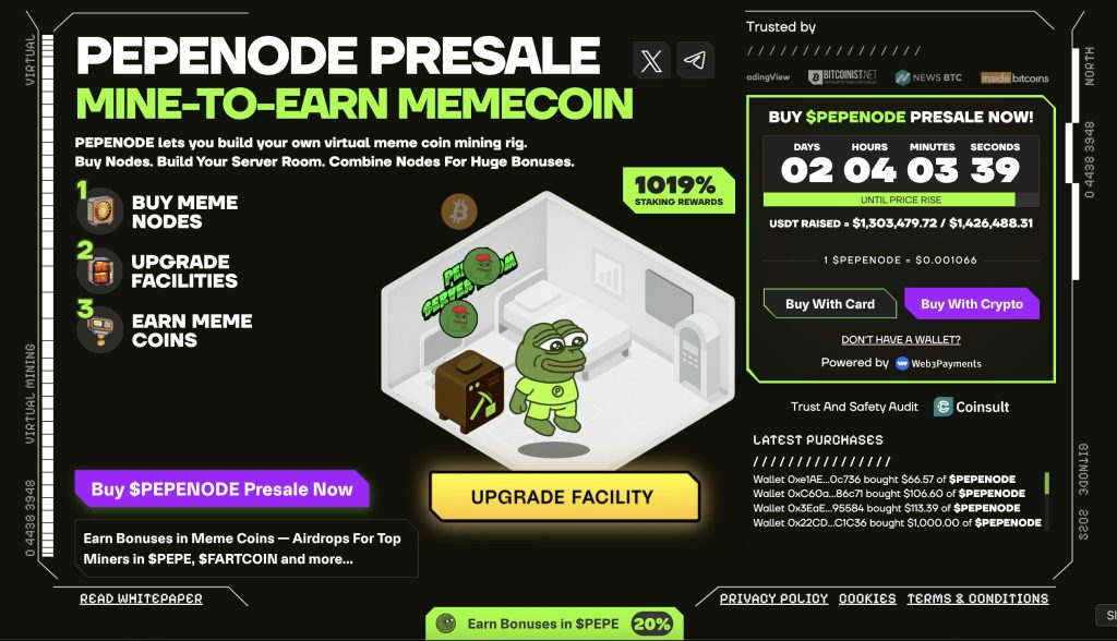pepenode kripto ön satışı