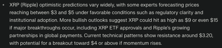 perplexity ai predicts xrp
