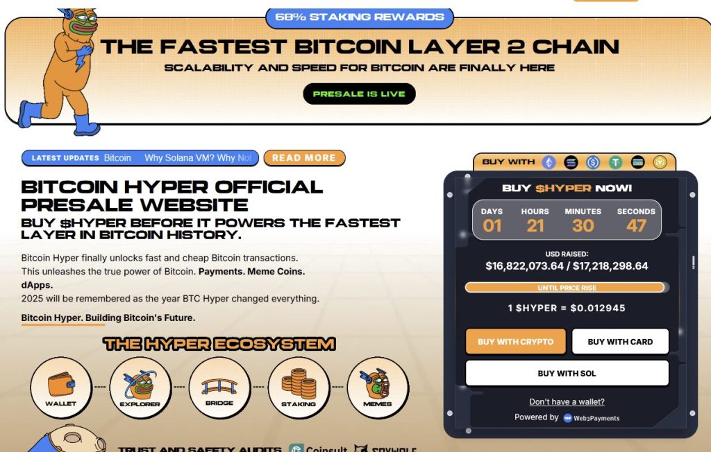 Hyper Bitcoin subscription interface