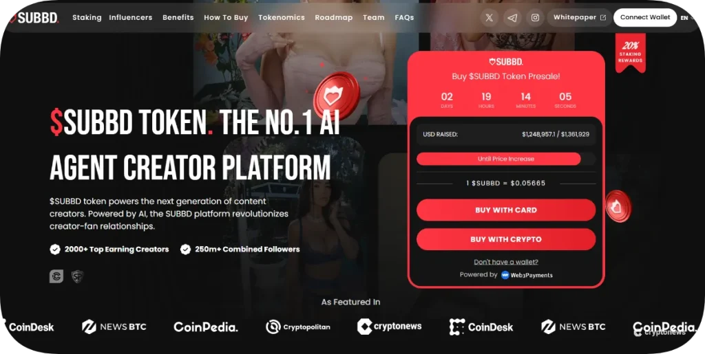 best ai meme coin, subbd, an AI Creator Token for Token-Gated Content