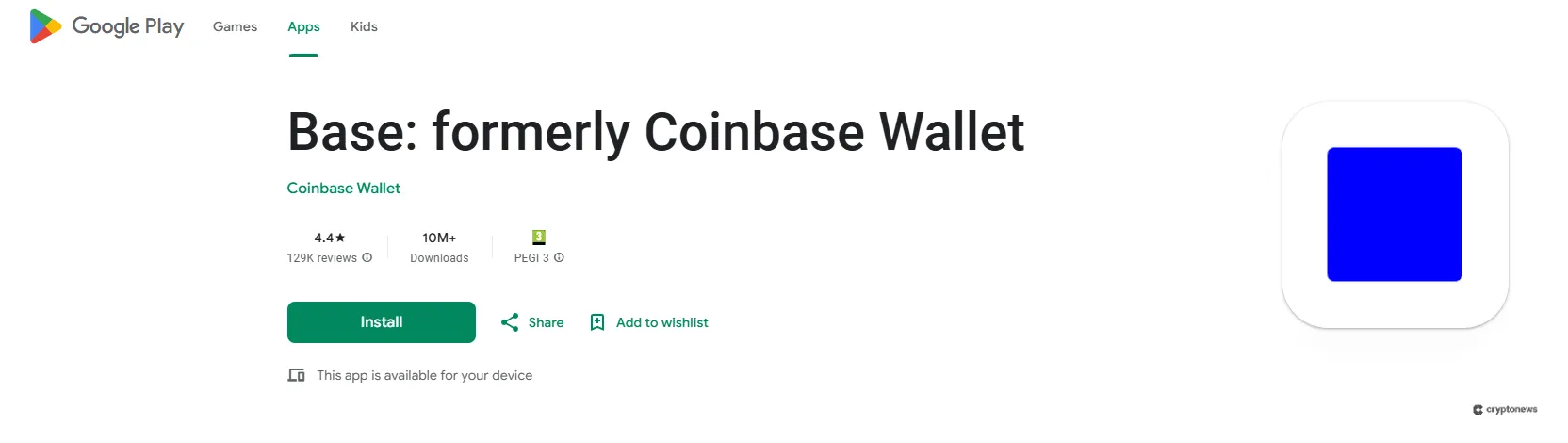 coinbase wallet google play user reviews