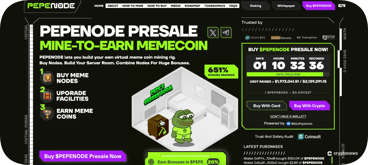 Pepenode one of the top presales to watch