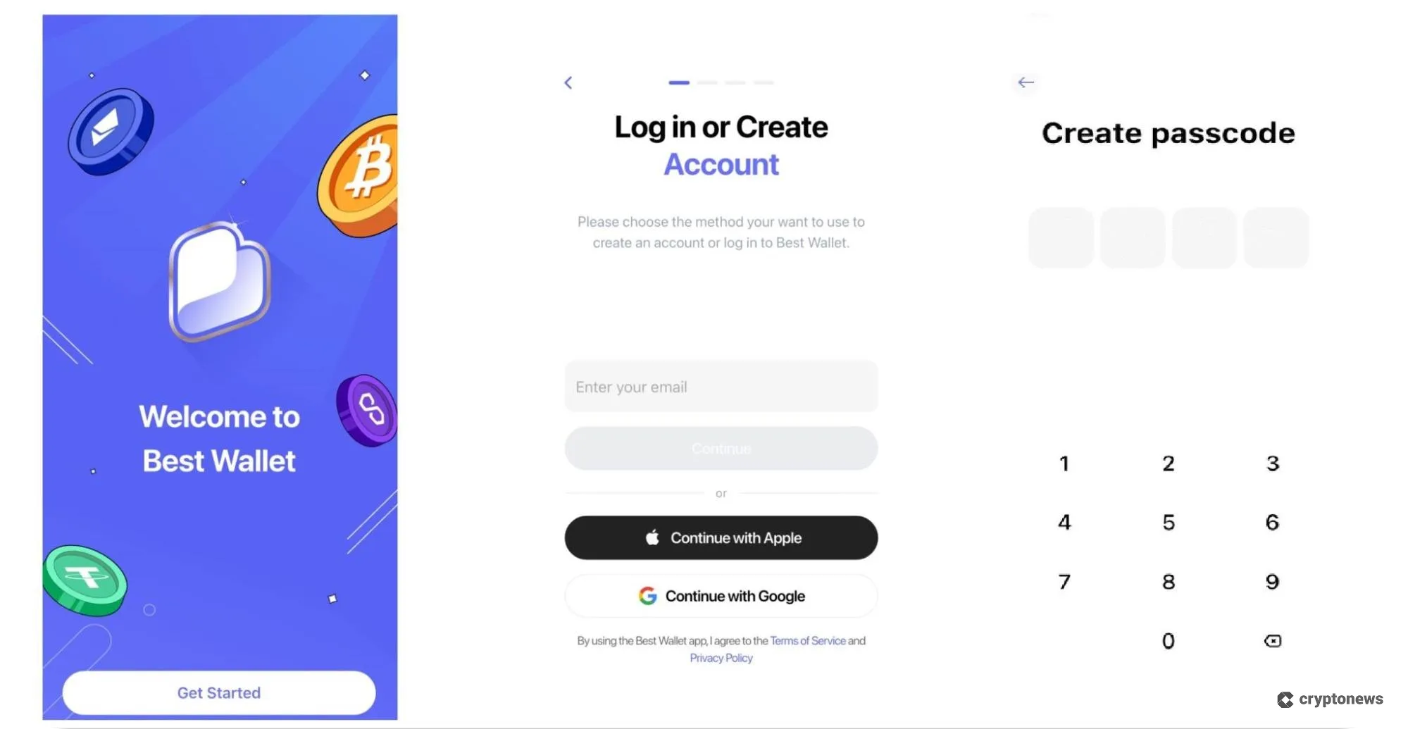 best wallet set up process