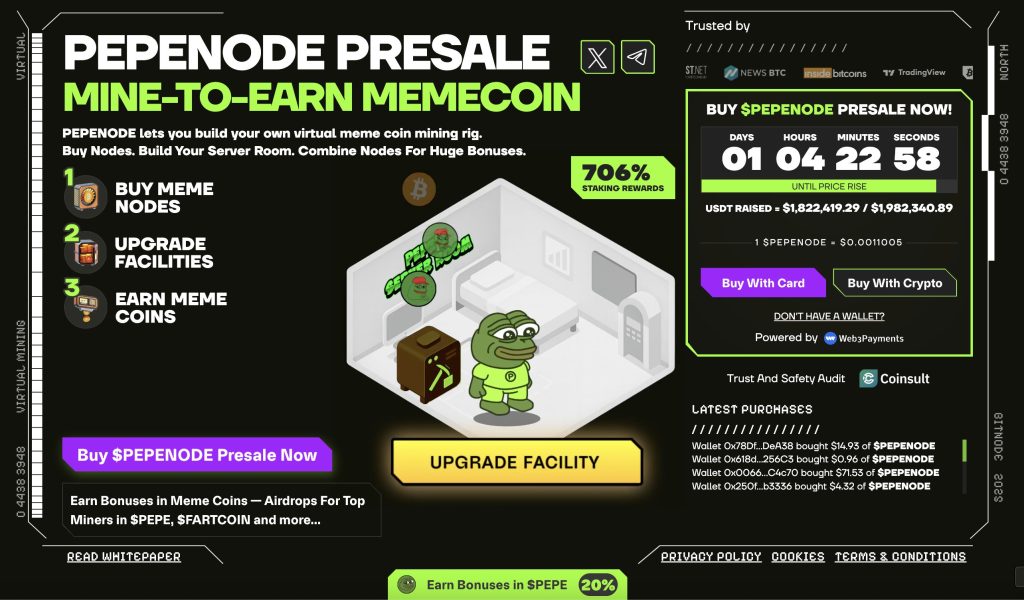 The BabyNode coin subscription interface and the ease of performing mining using it