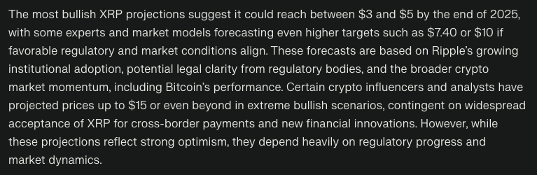 perplexity ai predicts xrp 