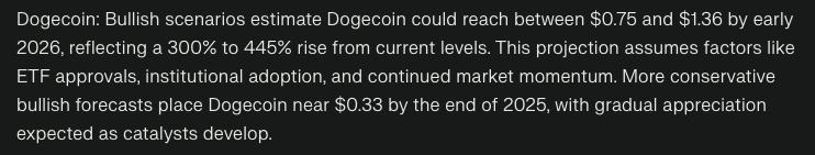 perplexity ai predicts doge
