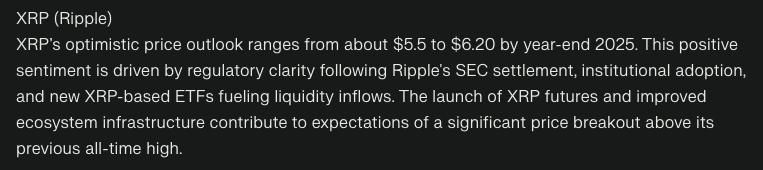 Perplexity Forecast for Ripple Coin Price