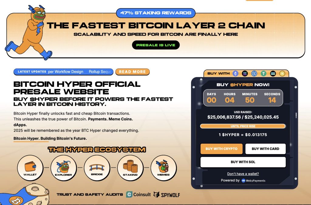 bitcoin hyper ön satış sayfası
