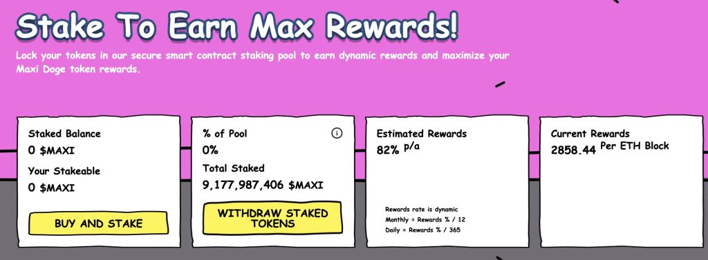 MaxiDog Coins Site Mortgage Data Interface