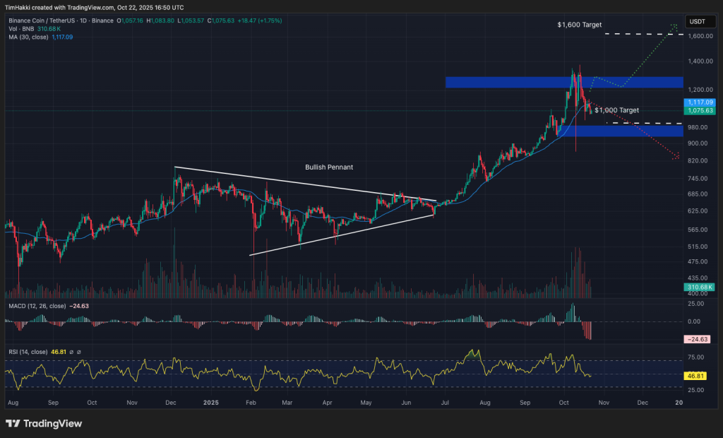Binance Coin Price Chart