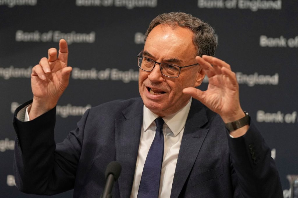 The governor of the Bank of England Andrew Billy
