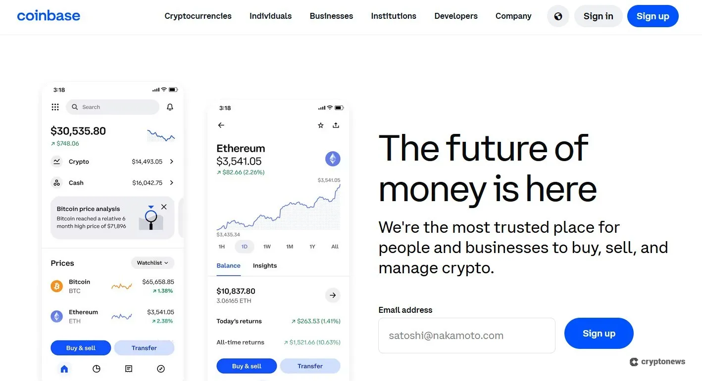 coinbase, top binance alternative for US traders