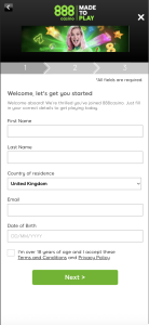 888 casino sign up
