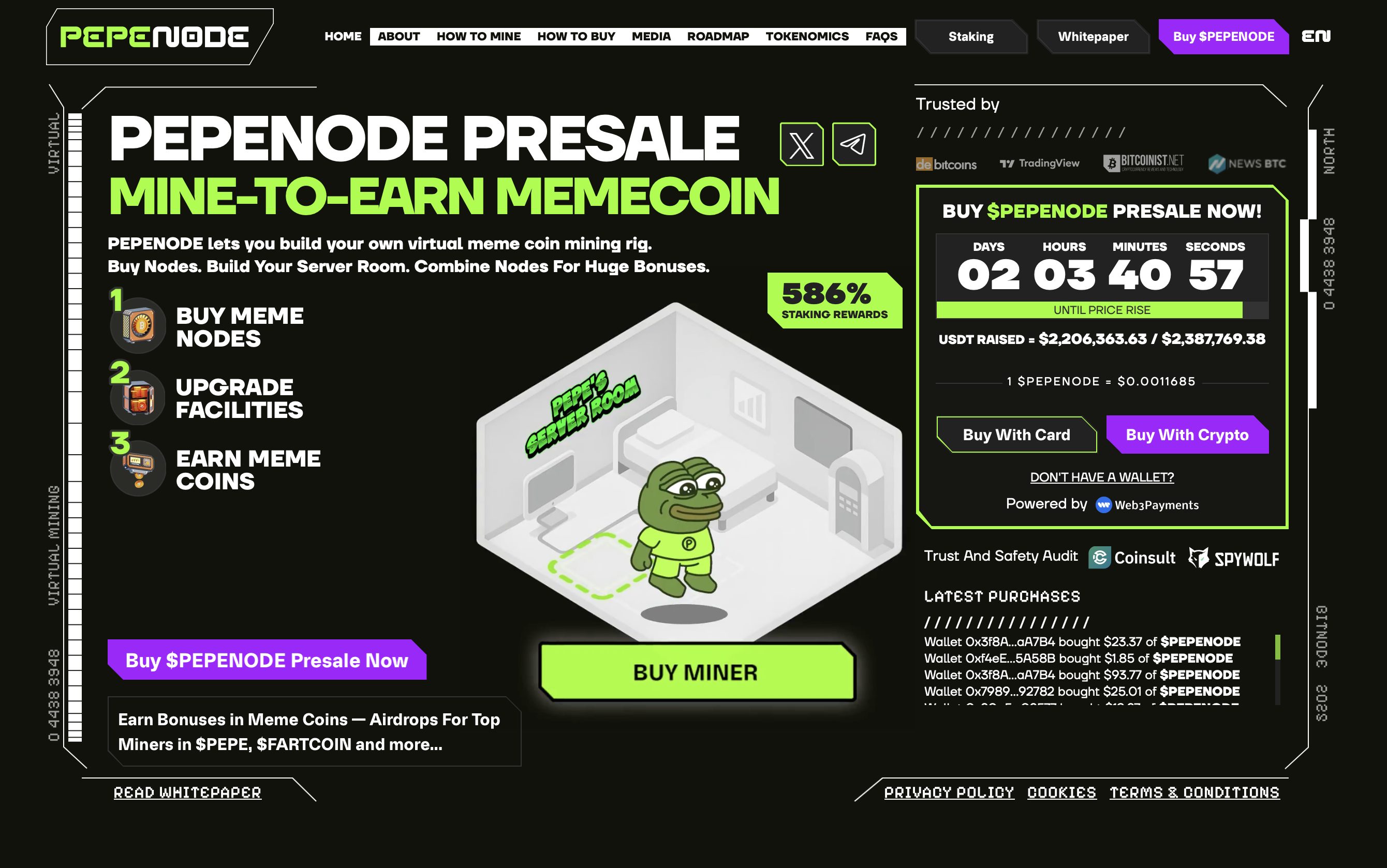 PEPENODE website - best altcoin to buy.