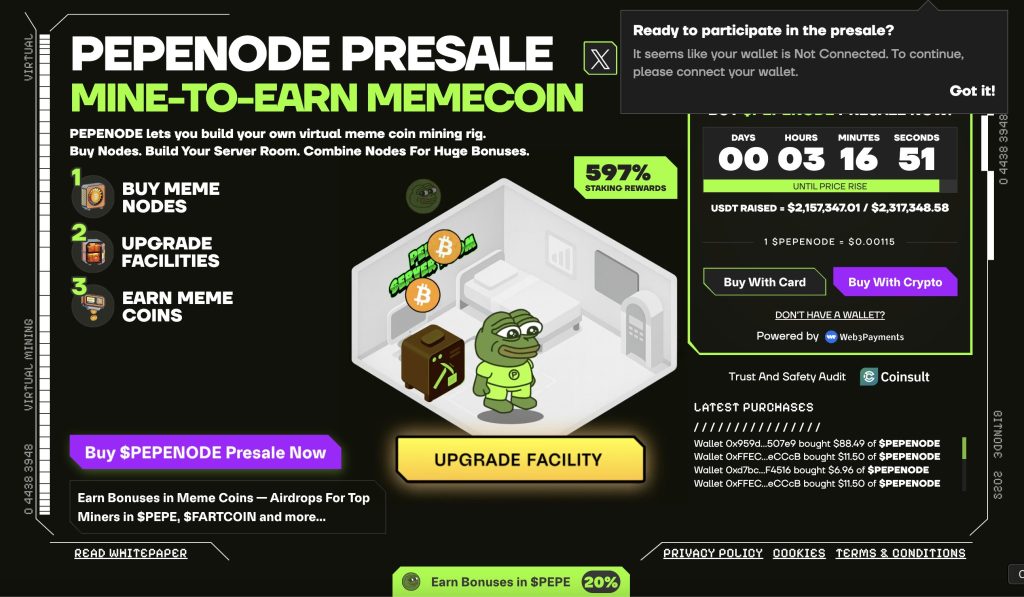 pepenode kripto ön satışı