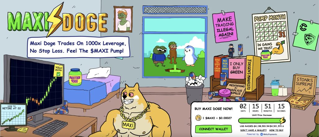 The Maxi Doge Coinicent Perceface machine is the most popular model with it