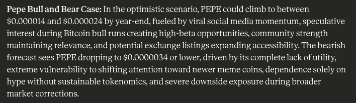 Claude Comption's Bibi Coin price predictions