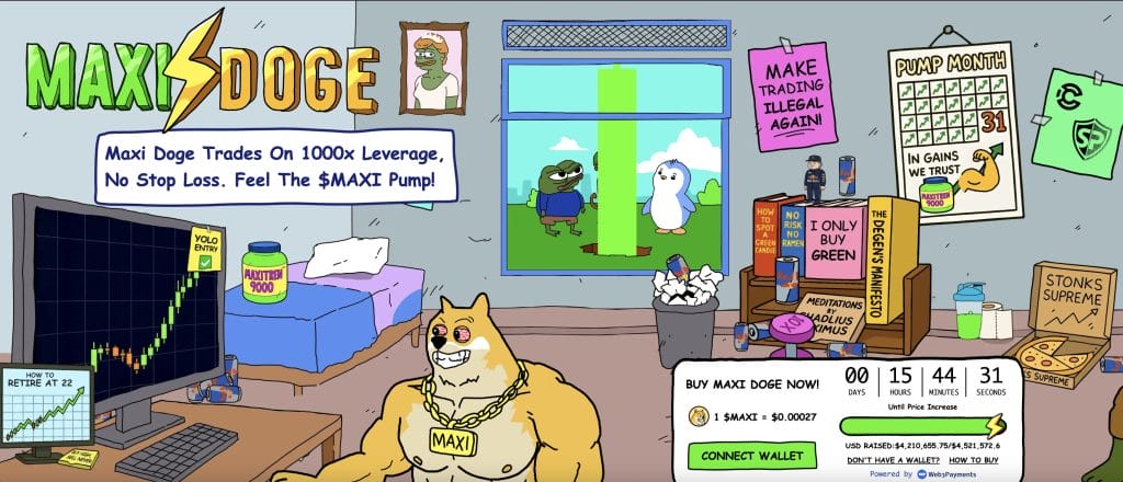 Maxi Doge Coin Proturface and Most Popular Coins