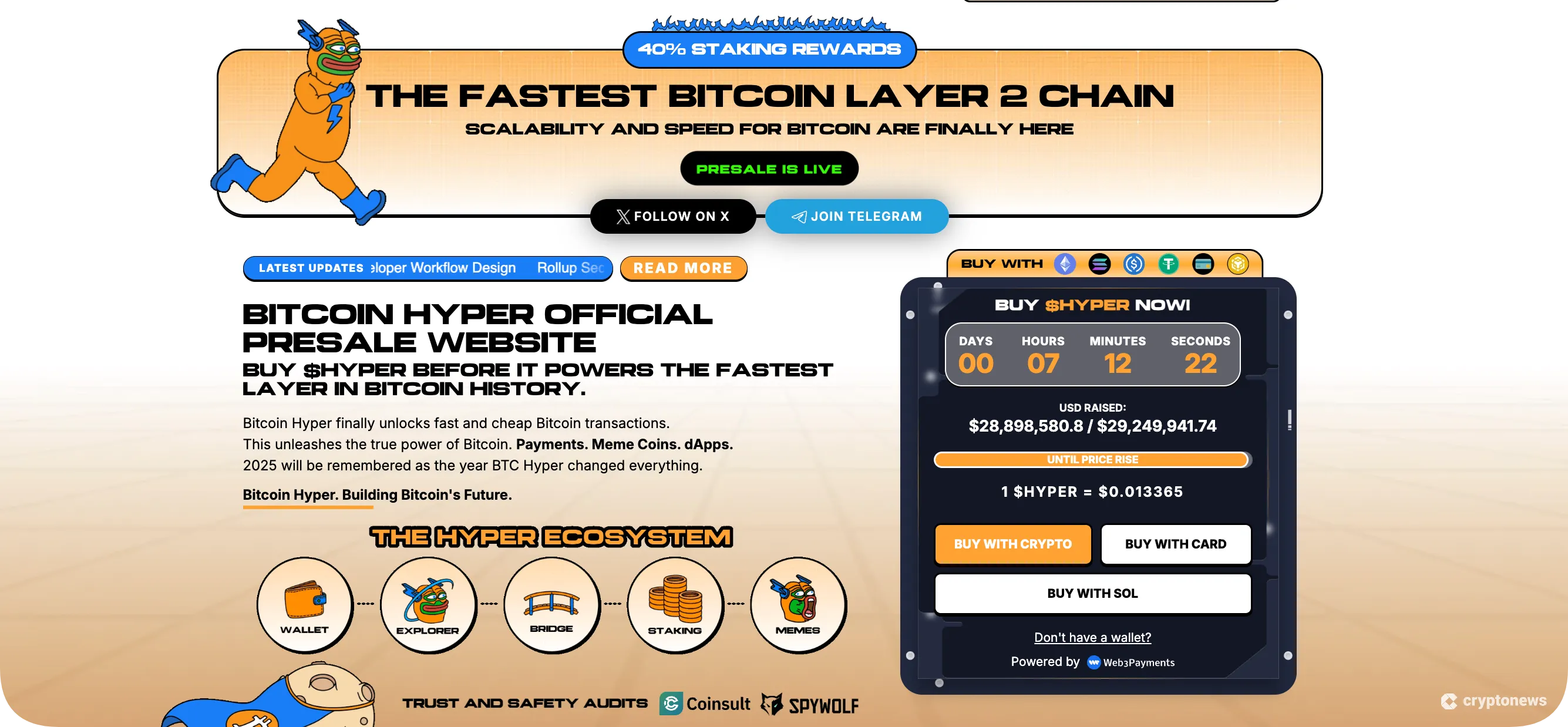 bitcoin hyper layer 2 token presale