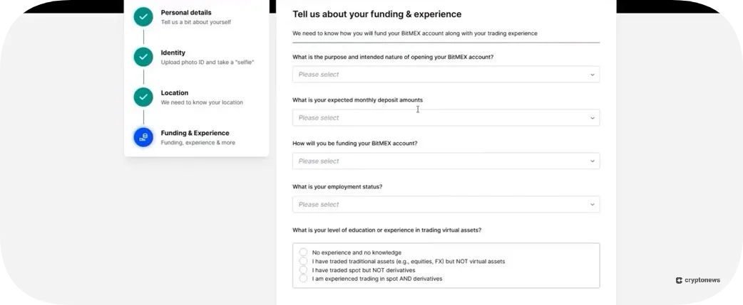 bitmex kyc process