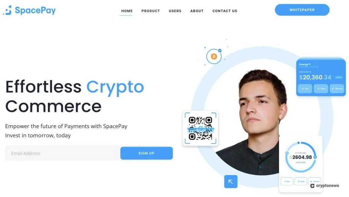 SpacePay Home Page
