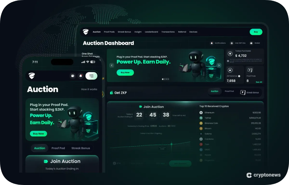 ZKP dashboard