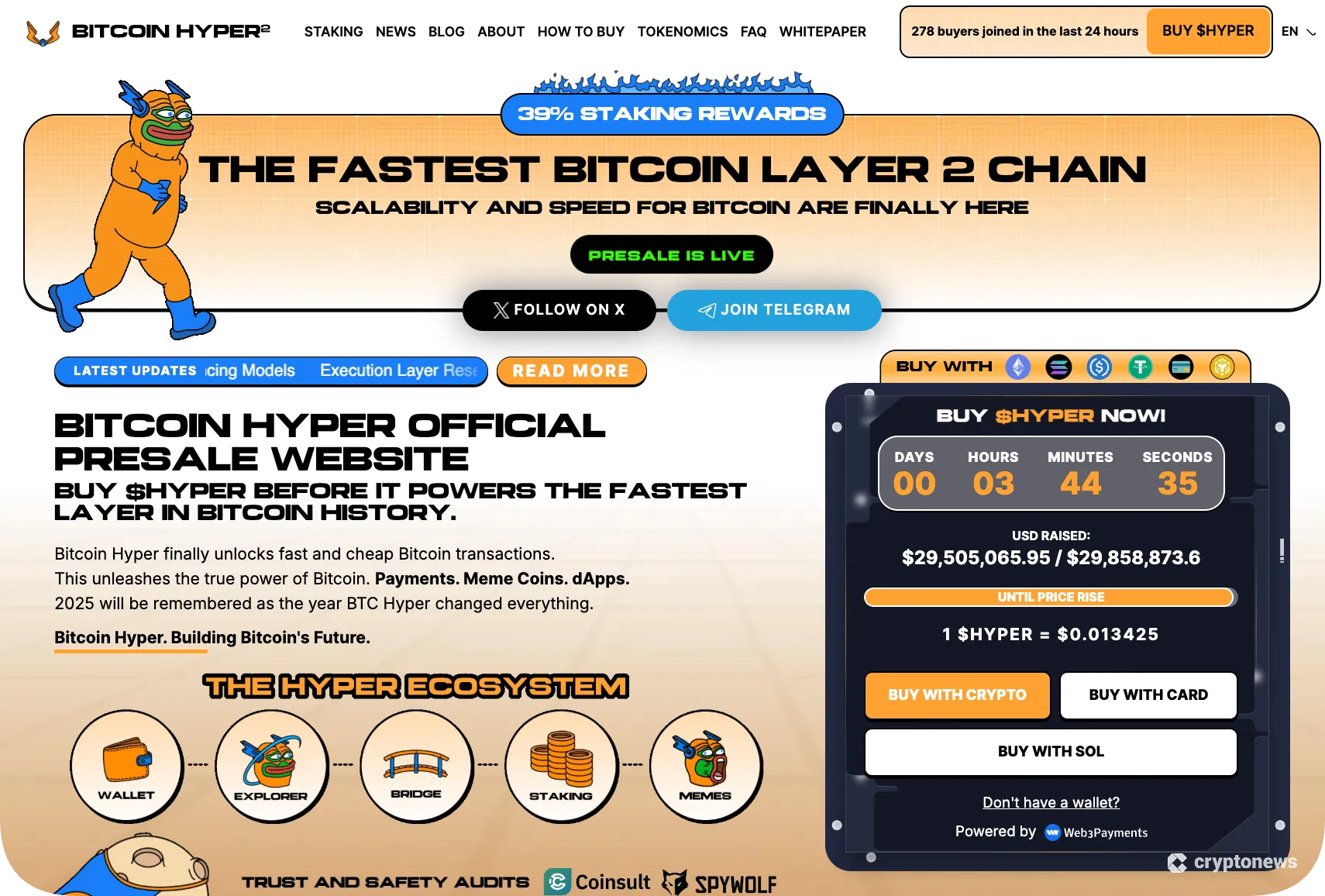 best web3 coin bitcoin hyper's presale website