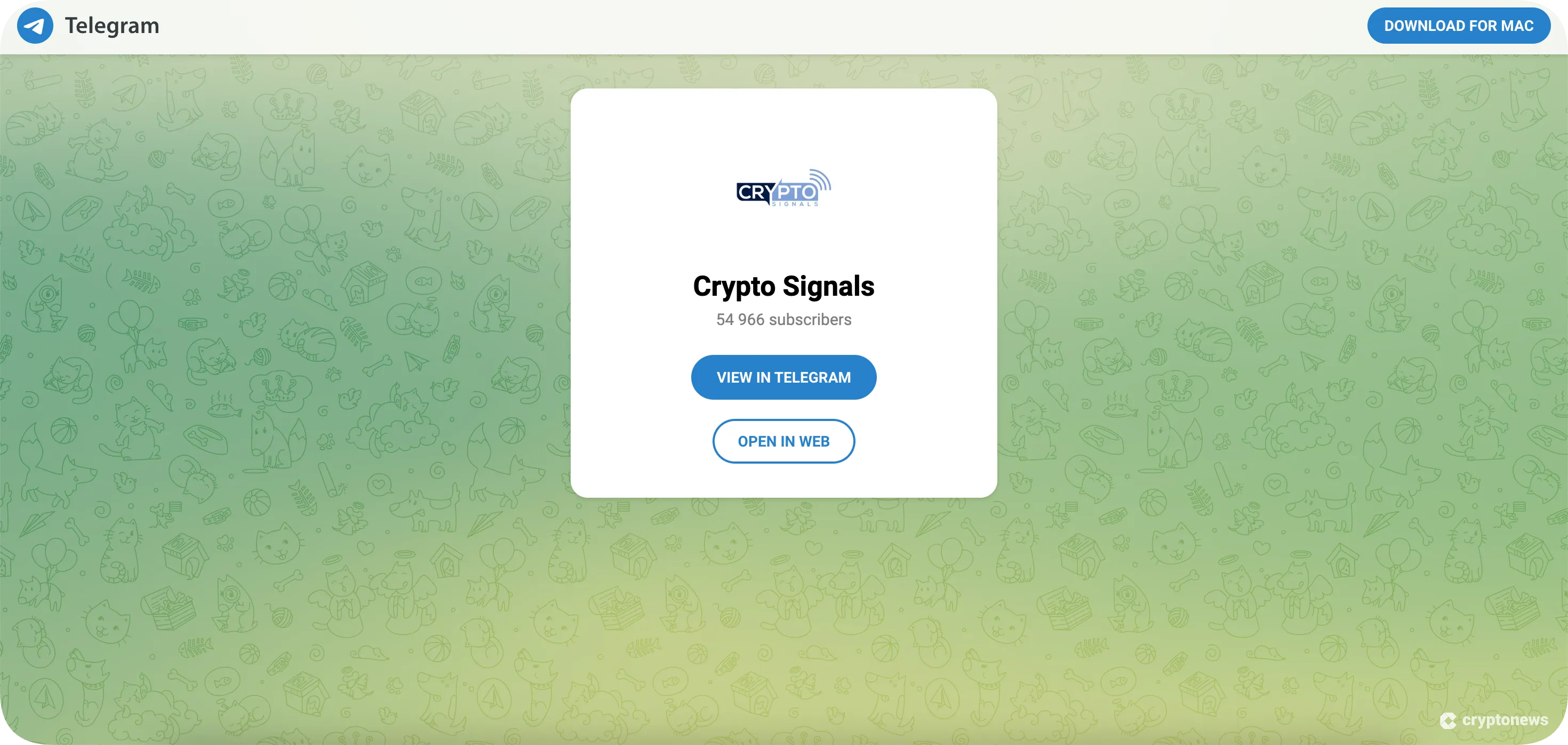crypto signals telegram channel