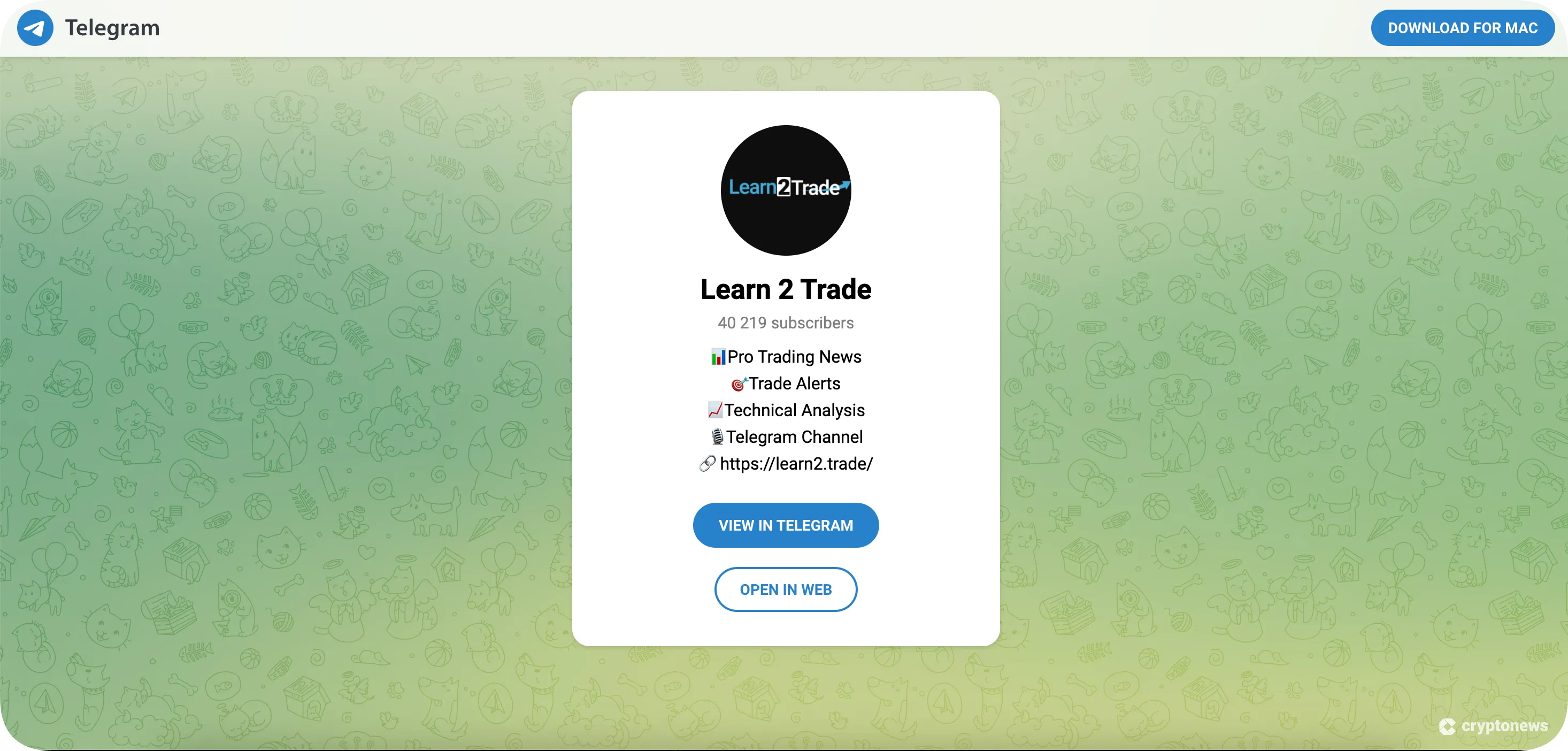 learn2trade telegram channel