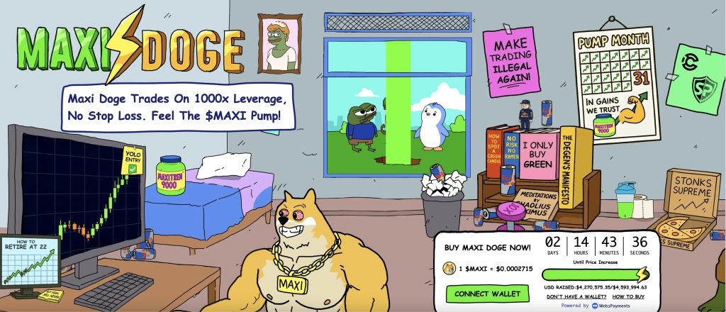 Maxi Doge Coin Proturface and Most Popular Coins