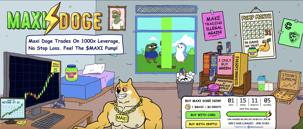 Maxi doge costs to provide features and overview of what you want