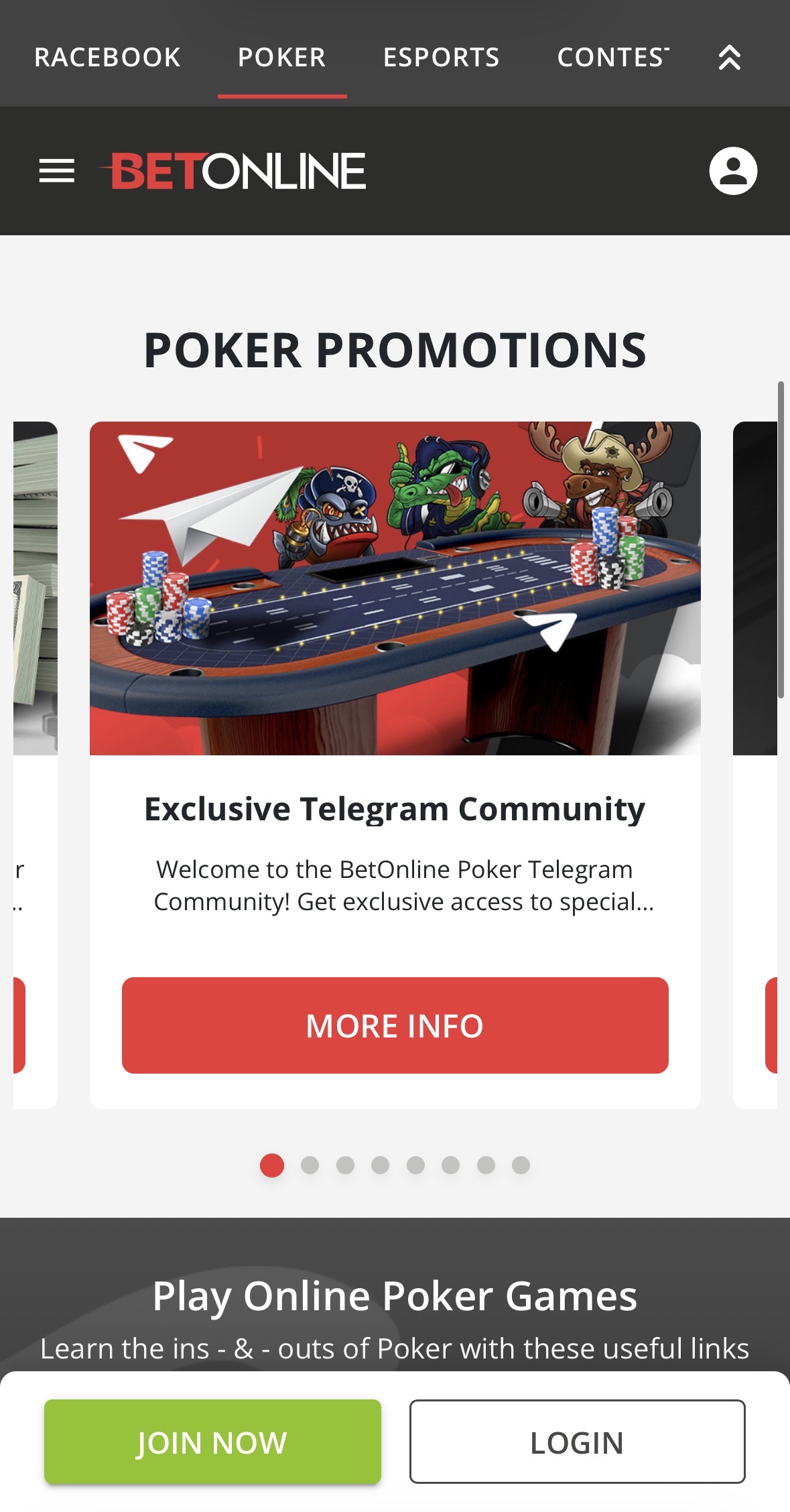 betonline poker