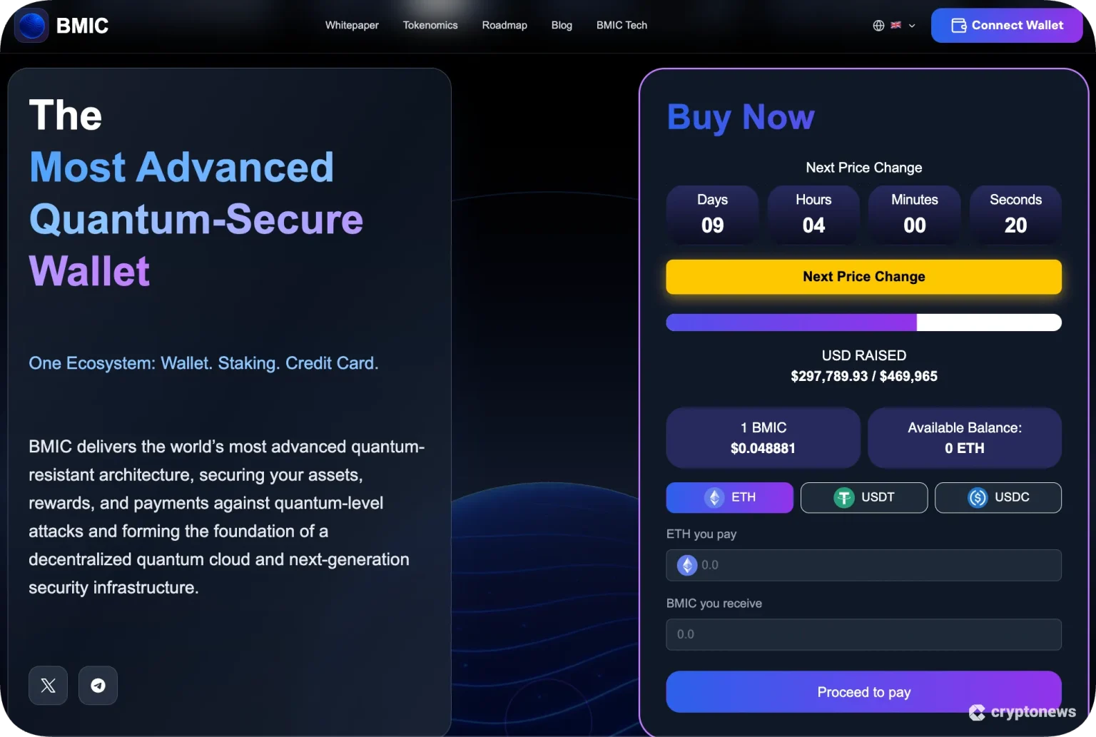 bmic presale next kucoin listing