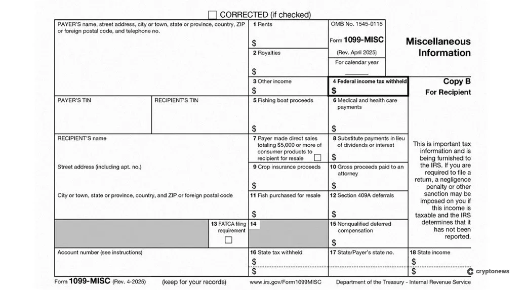 coinbase Form 1099-MISC