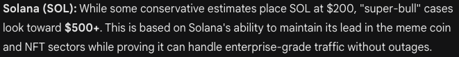 gemini ai predicts sol