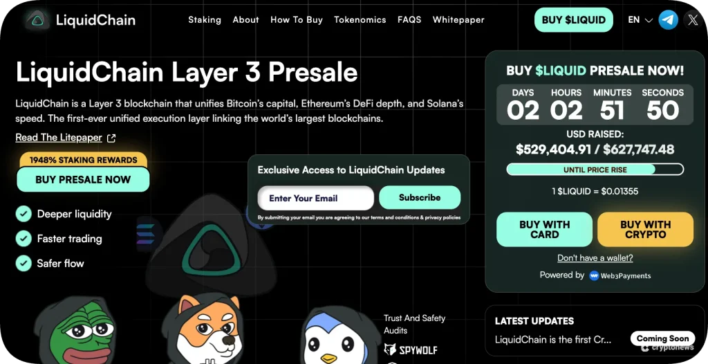 Liquidchain presale, an alternative to Ruvi AI