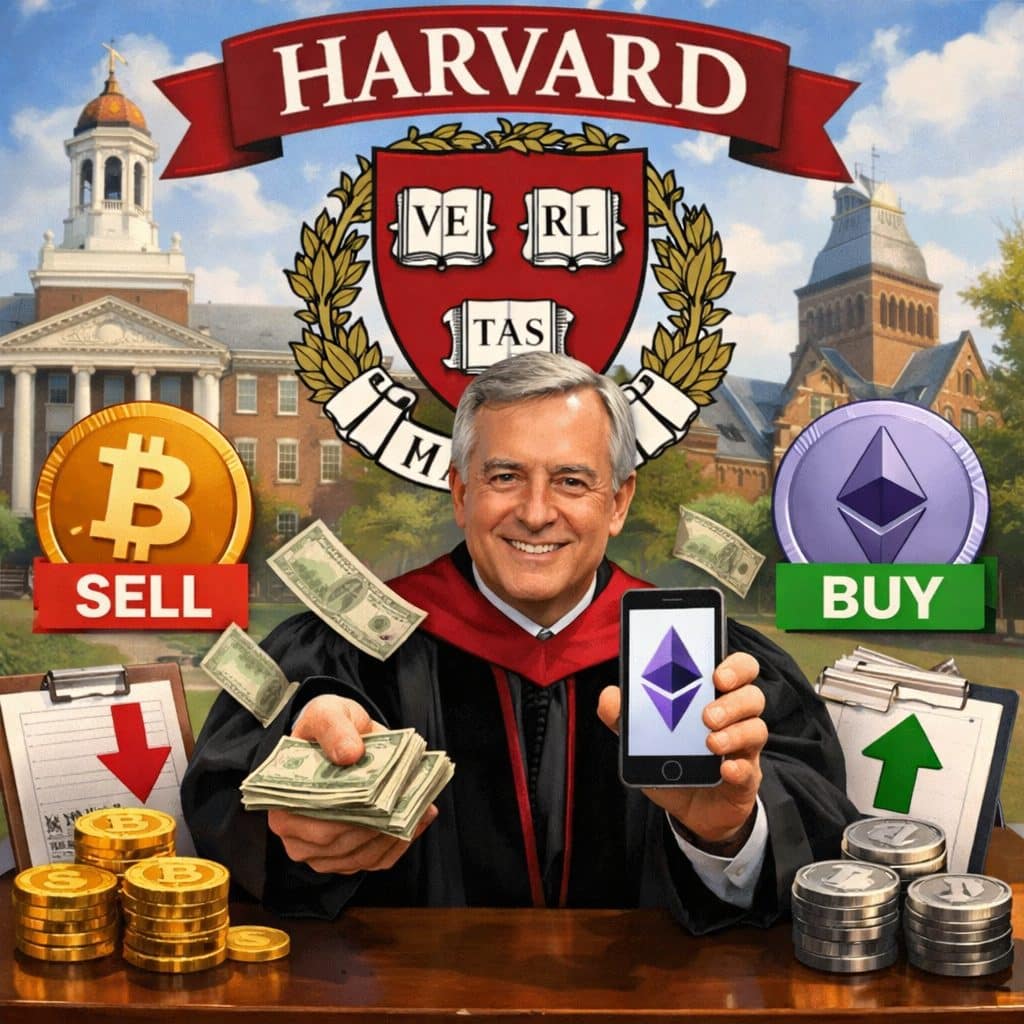 Harvard has reduced its Bitcoin ETF exposure in favour of a fresh Ethereum USD investment but BTC is still the University's largest holding