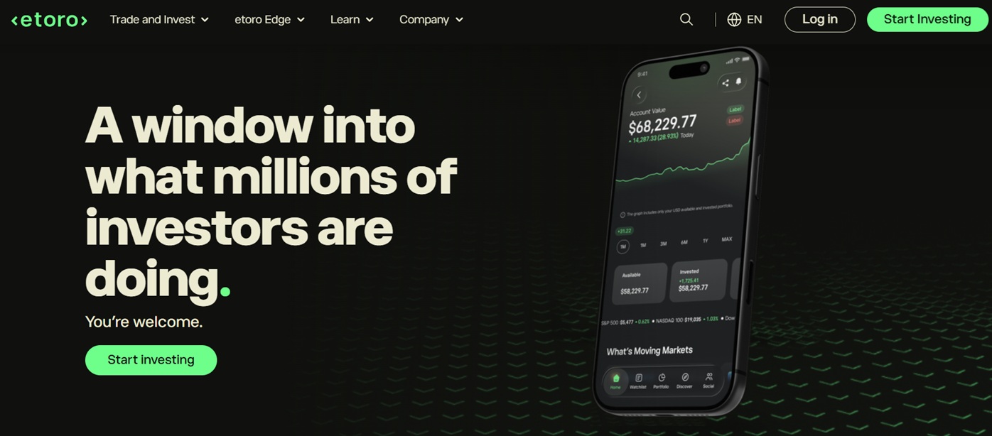 etoro homepage