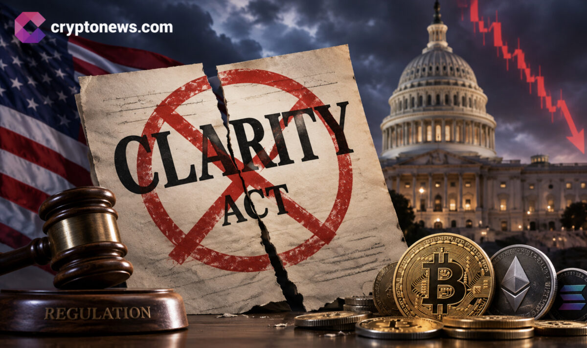 The CLARITY Act fell short in the Senate, delaying federal crypto rules as lawmakers head toward recess before the midterm election.