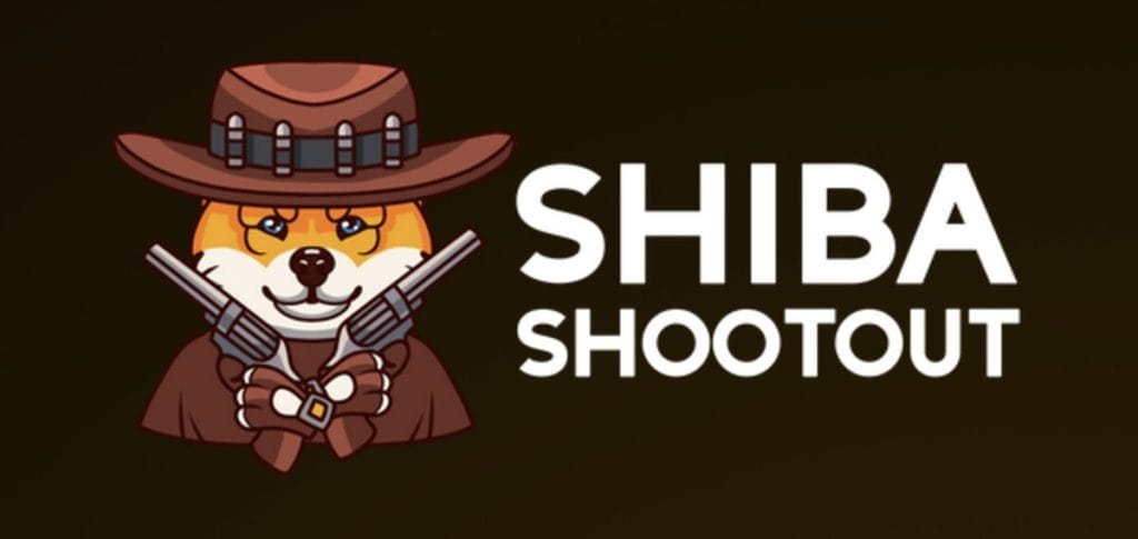 Imagen de la página de la preventa de Shiba Shootout Imagen de la página inicial de Shiba Shootout - tokens meme