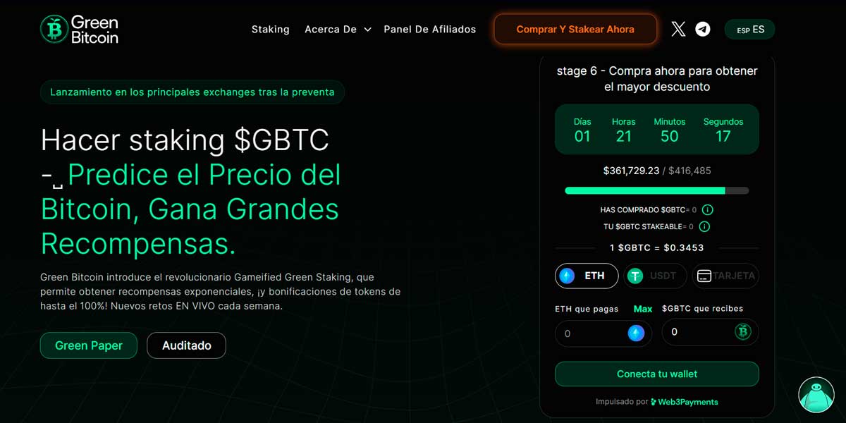 criptomoneda verde green bitcoin