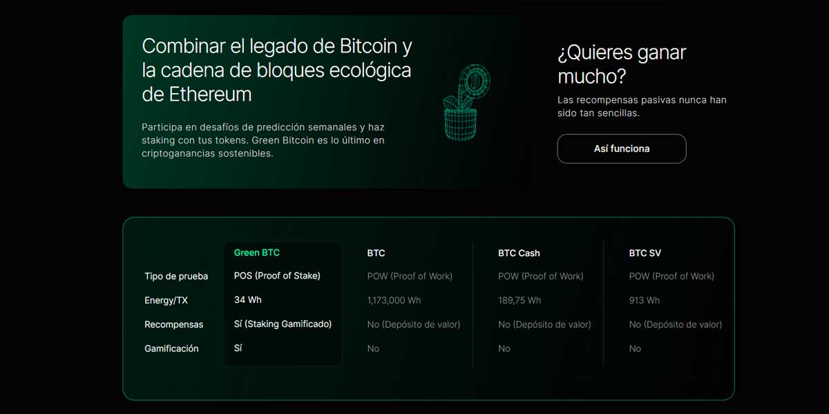 criptomoneda verde como funciona