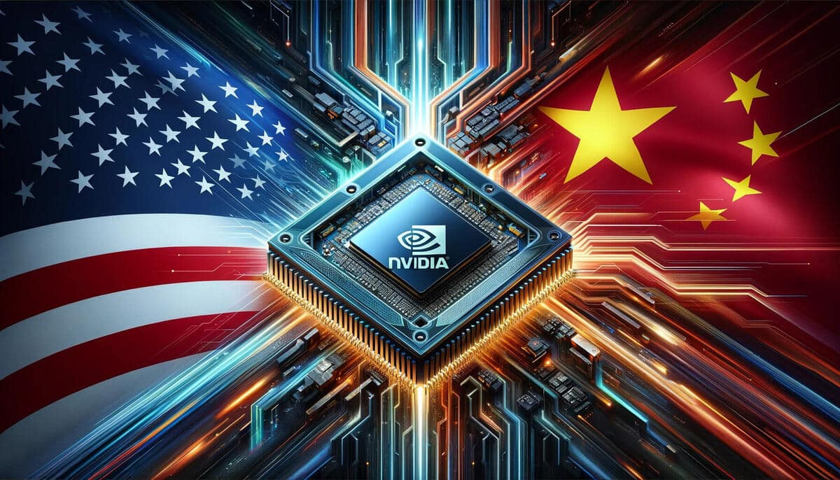 Nvidia, empresa de inteligencia artificial en expansi&oacute;n hacia el mercado chino.