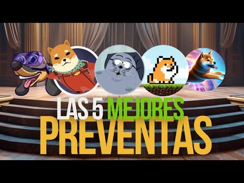 Las 5 MEJORES Preventas de MEMECOINS con GRAN POTENCIAL x100